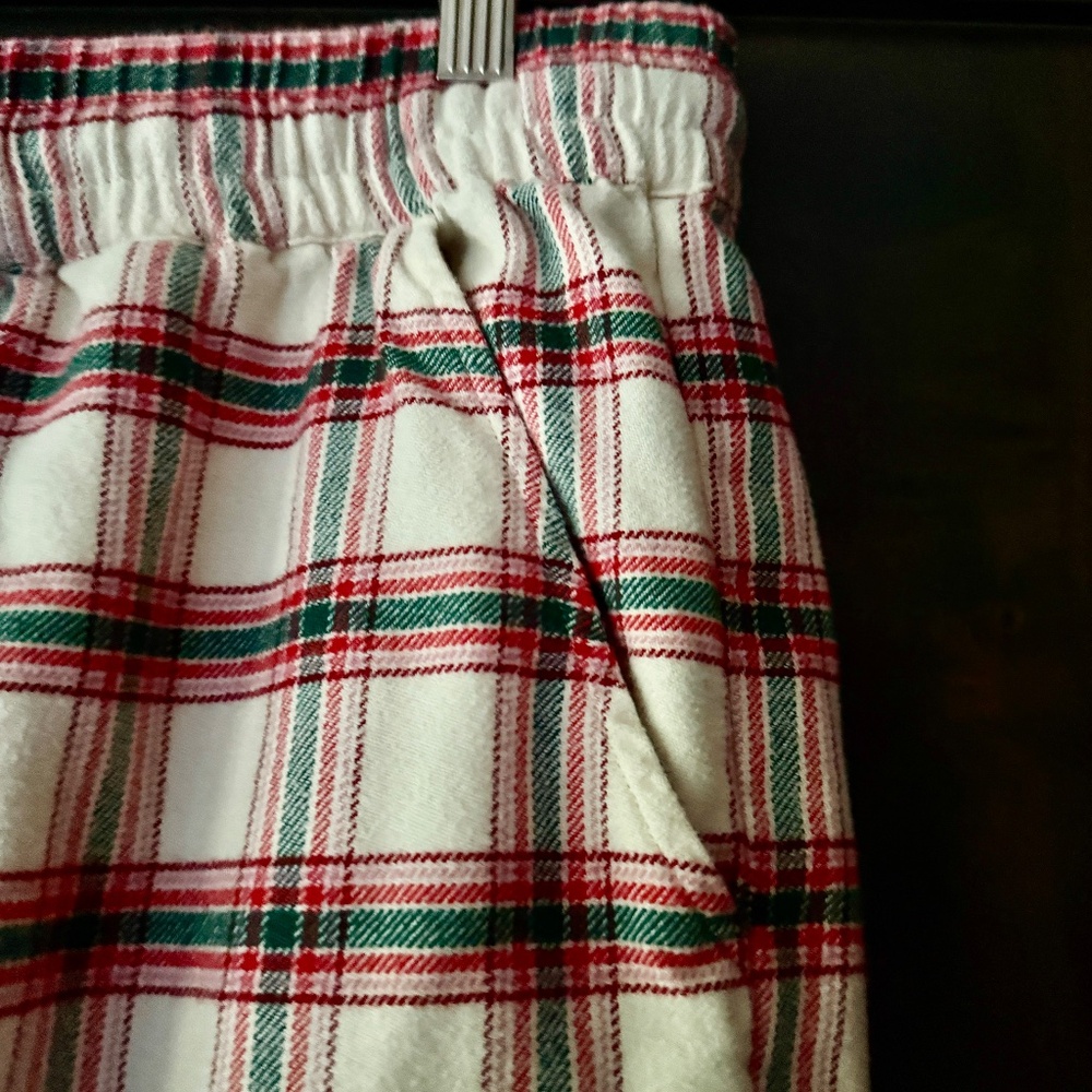 Marine Layer Cotton Plaid Lounge/Pajama Pants with Drawstring womens Sz L - Picture 6 of 6